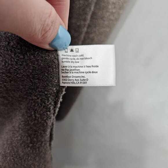 Barefoot‎ Dreams L/XL Womens Gradient Ombre Brown Tan Open Front Cardigan Bamboo - Picture 5 of 7